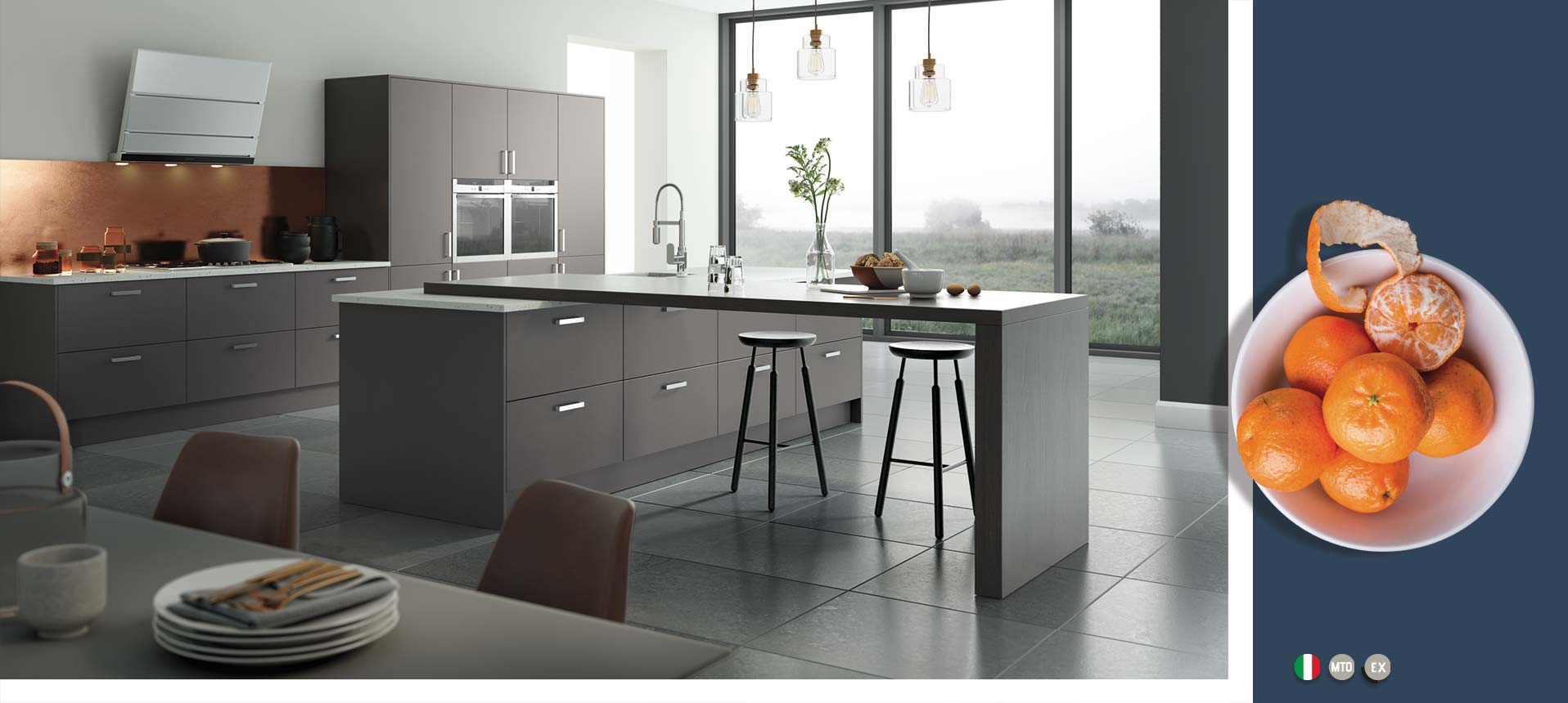 Vivo Matt Anthracite Kitchens On Trend Kitchen Collection