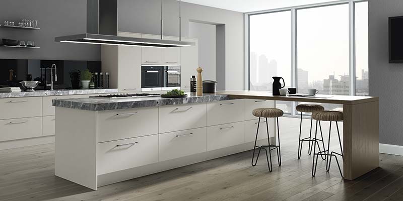 Vivo Matt Light Grey Kitchens