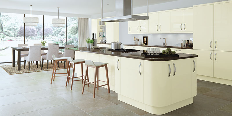 Vivo Gloss Ivory Kitchens