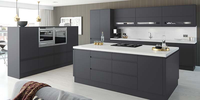 Moda Anthracite Matt Kitchen cabinets