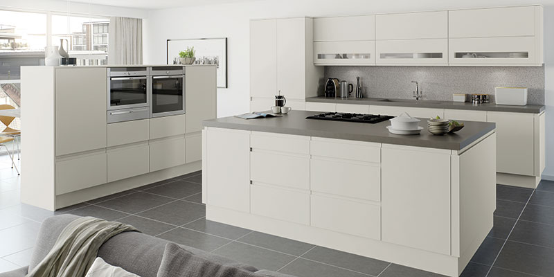 Moda Platinum Matt Kitchen cabinets