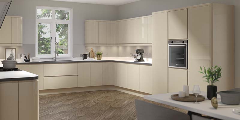 Lucente Stone Gloss Kitchen cabinet collection by On Trend