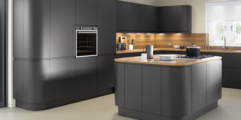 Lucente Anthracite Matt Kitchens