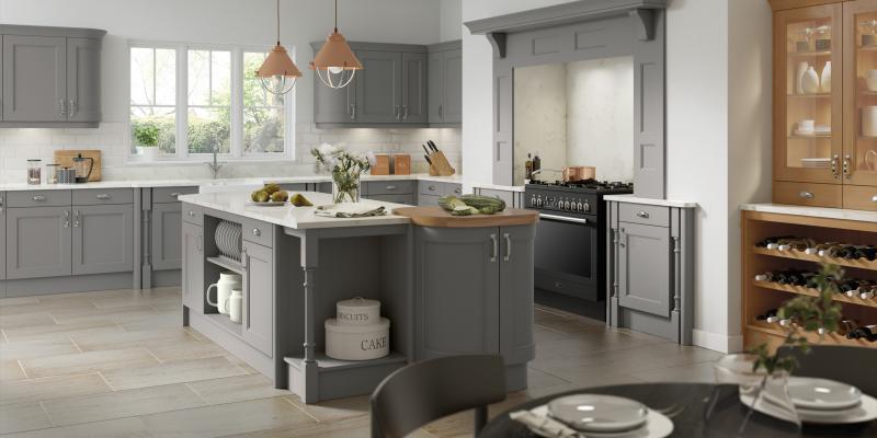 Windsor Dust Grey Oak Kitchens