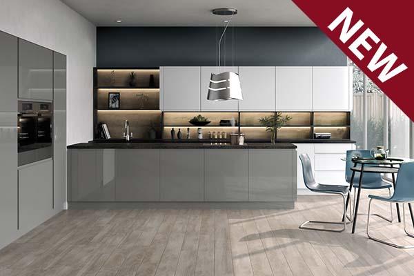Lucente Dust Grey Gloss Kitchens