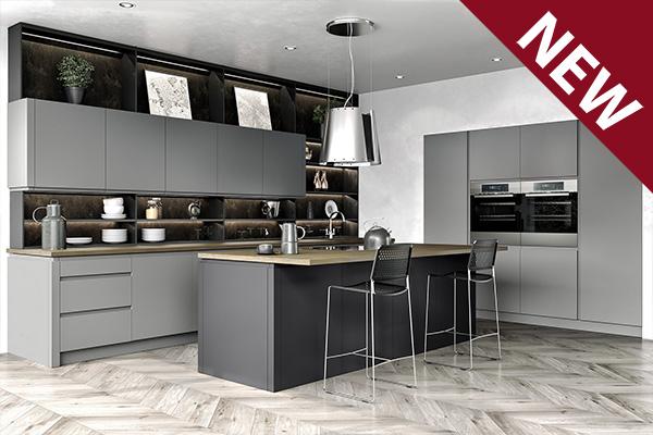 Lucente Dust Grey Matt Kitchens