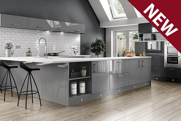 Vivo Gloss Dust Grey Kitchens