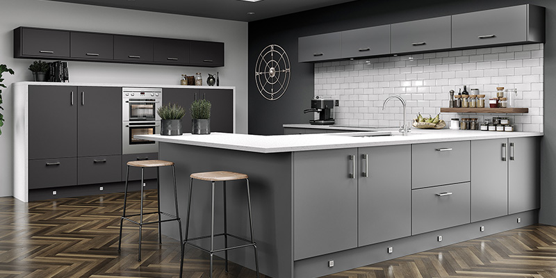 Vivo Matt Dust Grey Kitchens